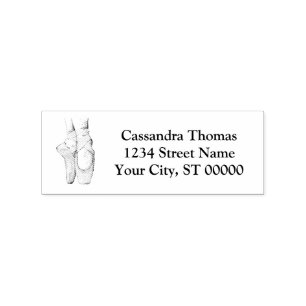 Ballerina Feet on Pointe #1 Lt Pink Rubber Stamp