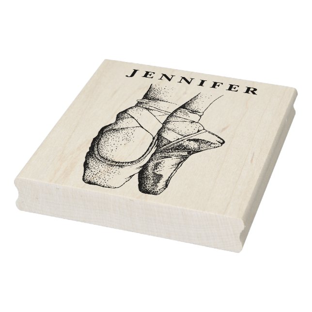 Ballerina Feet on Pointe #1 Rubber Stamp (Stamp)