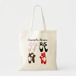 Ballerina Feet on Pointe DIY Colours Silhouettes Tote Bag