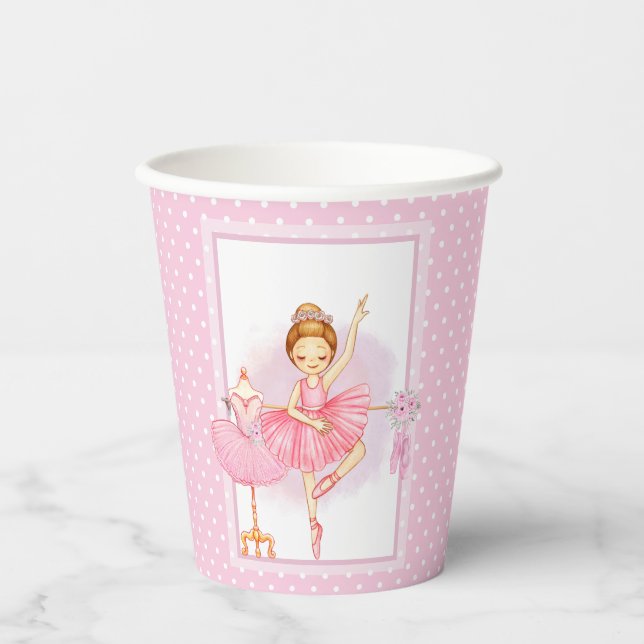 Ballerina floraI polka dots Paper Cups (Front)