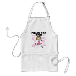 Ballerina Follow Your Toes T-shirts and Gifts Standard Apron