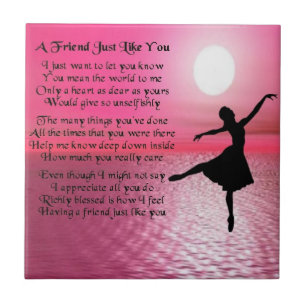 Ballerina - Friend Poem Tile