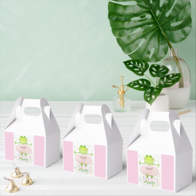 Ballerina Frog Favor Box (Multiple)