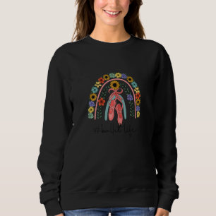 Ballerina Girl Ballet Barre Ballet Dancer Pointe S Sweatshirt