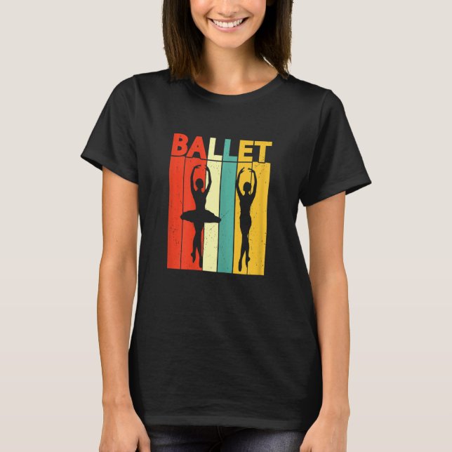 Ballerina Girl Ballet Barre Ballet Dancer Pointe S T-Shirt (Front)