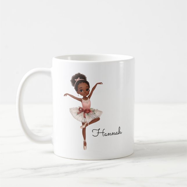 Ballerina Girl Custom Coffee Mug (Left)