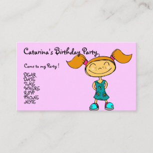 Ballerina Girl - Customized Enclosure Card