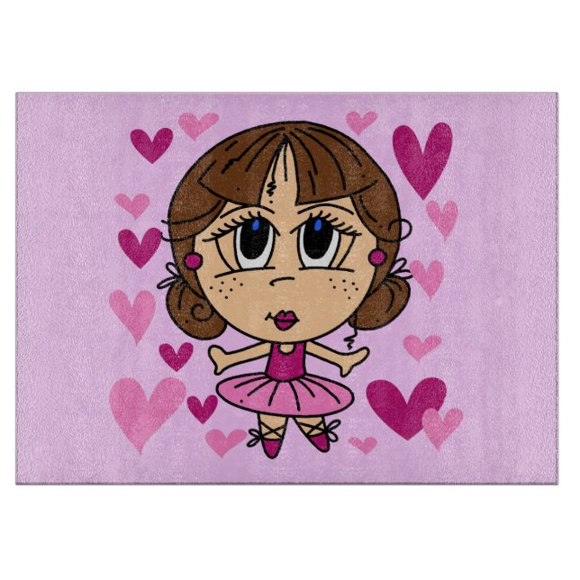 Ballerina Girl Cutting Board (Front)