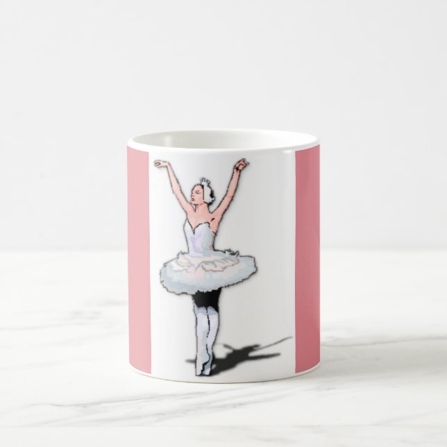 Ballerina Girl Dancer Pink Ballet Dance Gift Mug (Center)