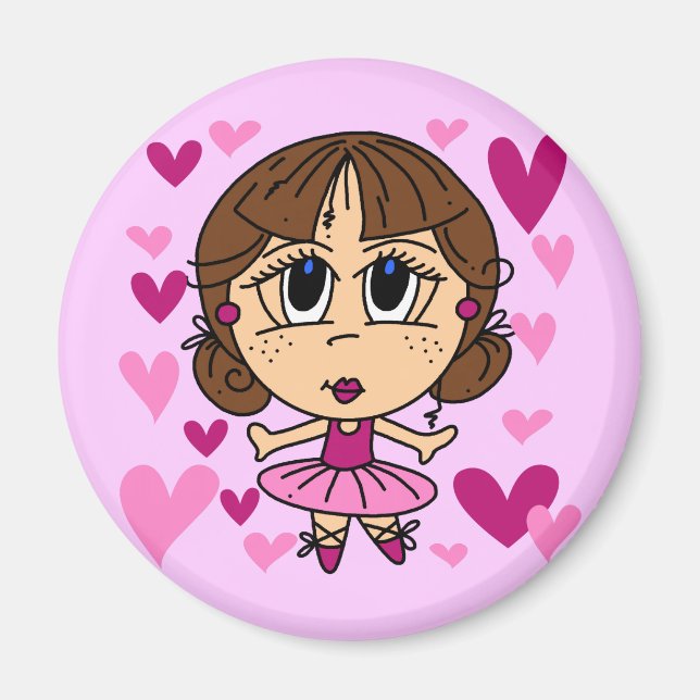Ballerina Girl Magnet (Front)