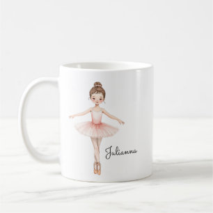Ballerina Girl Personalized Coffee Mug