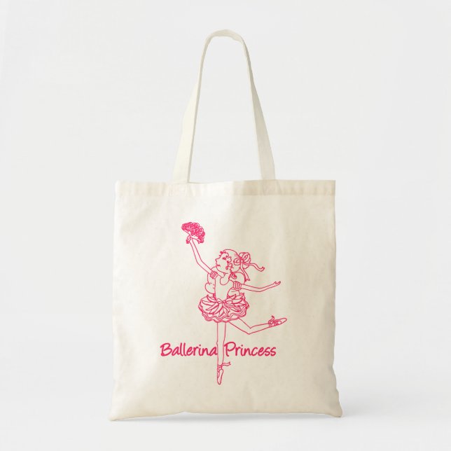 Ballerina girl pink ballet bag (Front)