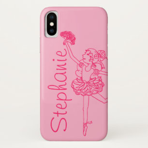 Ballerina girl pink custom iphone iPhone XS case