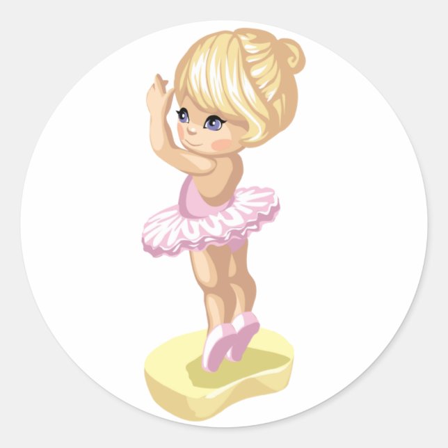 Ballerina Girl Sticker (Front)
