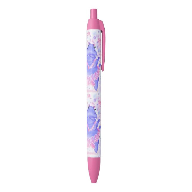 Ballerina Hippo Pens Happy Ballet Dancer - Funny (Bottom (Vertical))