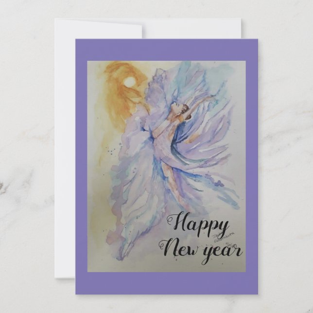 Ballerina Holiday Card (Front)