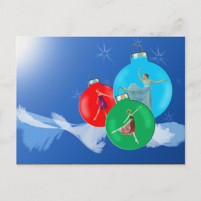 Ballerina Holiday Postcard (Front)