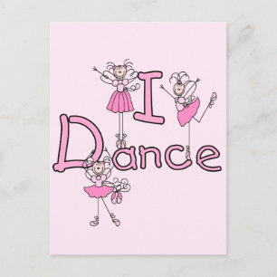 Ballerina I Dance T-shirts and Gifts Postcard