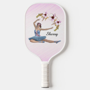 Ballerina in Blue Personal Pink Pickleball Paddle