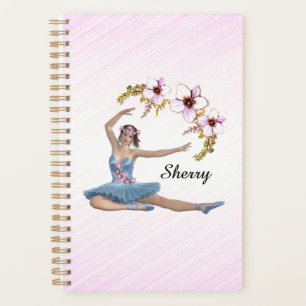 Ballerina in Blue Personal Pink Planner