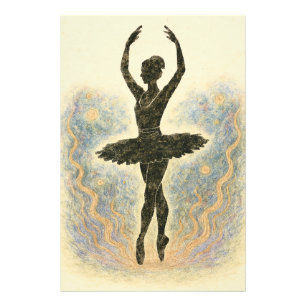 Ballerina in Graziöser Anmut - Sanfte Farben Photo Print