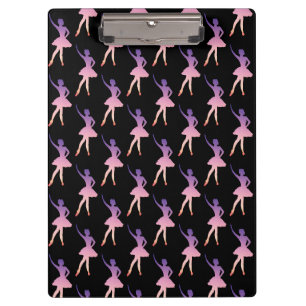 Ballerina in modern geometric design clipboard