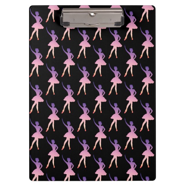 Ballerina in modern geometric design clipboard (Front)