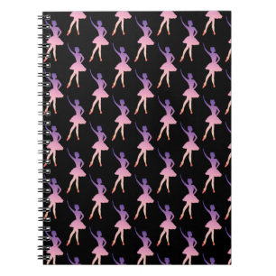Ballerina in modern geometric design notebook