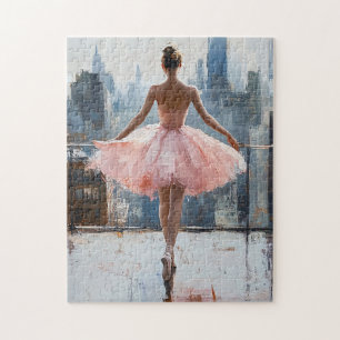 Ballerina in the City Impressionist Jigsaw Puzzle