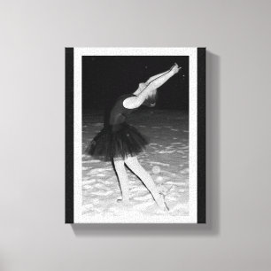Ballerina in the Snow - Canvas Print