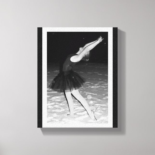 Ballerina in the Snow - Canvas Print (Front)