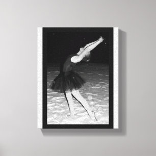 Ballerina in the Snow - Canvas Print