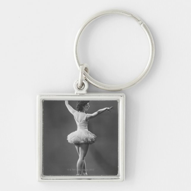 Ballerina in Tutu Keychain (Front)