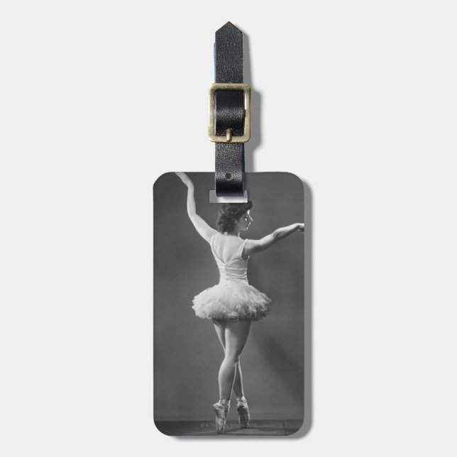 Ballerina in Tutu Luggage Tag (Front Vertical)