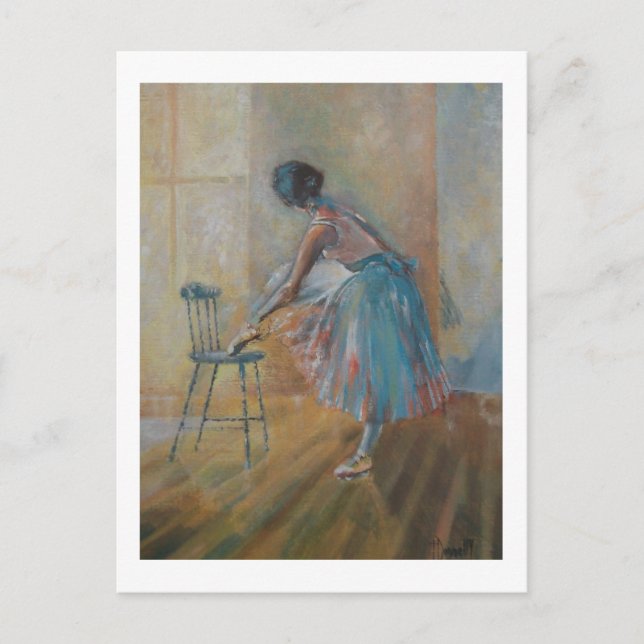Ballerina in Watercolour Post Card (Front)