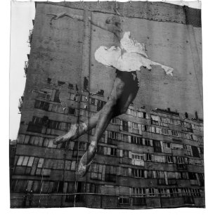 BALLERINA IN WHITE DRESS MURAL