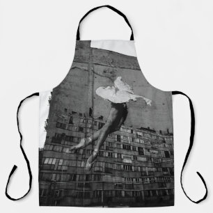 BALLERINA IN WHITE DRESS MURAL APRON