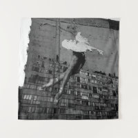 BALLERINA IN WHITE DRESS MURAL
