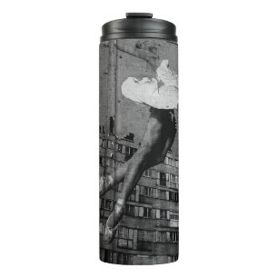BALLERINA IN WHITE DRESS MURAL THERMAL TUMBLER