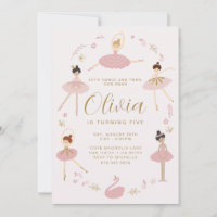 Ballerina Invitation • Ballet Invitation • Modern