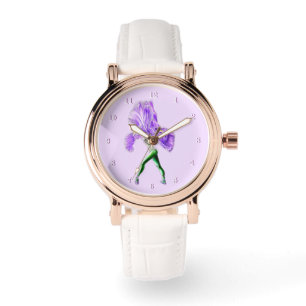 Ballerina Iris Flower Ballet Dancer Watch