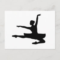 BALLERINA JETÉ (ballet dancer silhouette) ~