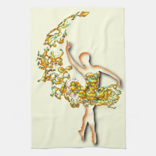 Ballerina Kitchen Towel Ballet Dancer Girl