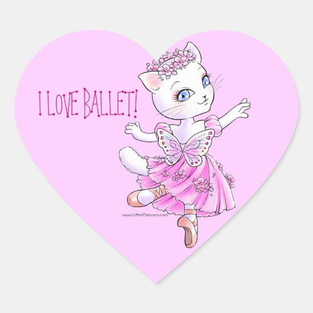 Ballerina Kitty Sticker (Front)