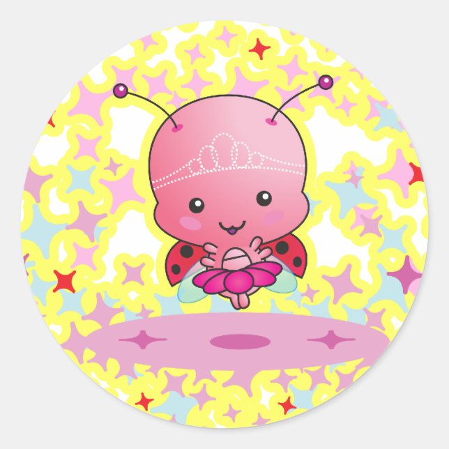 Ballerina Ladybug Sticker (Front)