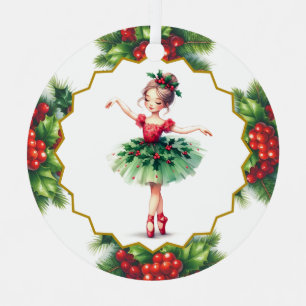 Ballerina Metal Ornament