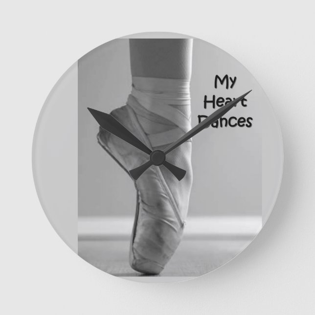 BALLERINA MON COEUR DANSE MUR HORLOGE (Recto)