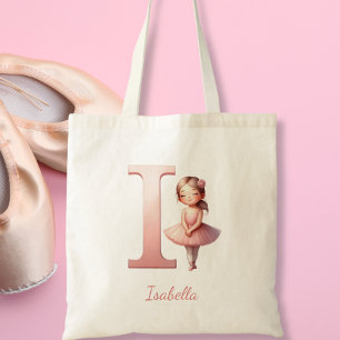 Ballerina Name Tote Bag