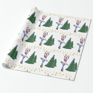 Ballerina New Year  Glossy Wrapping Paper