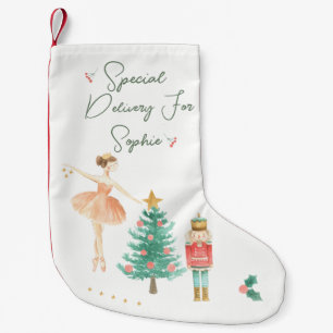 Ballerina, Nutcracker, Tree Christmas Stocking